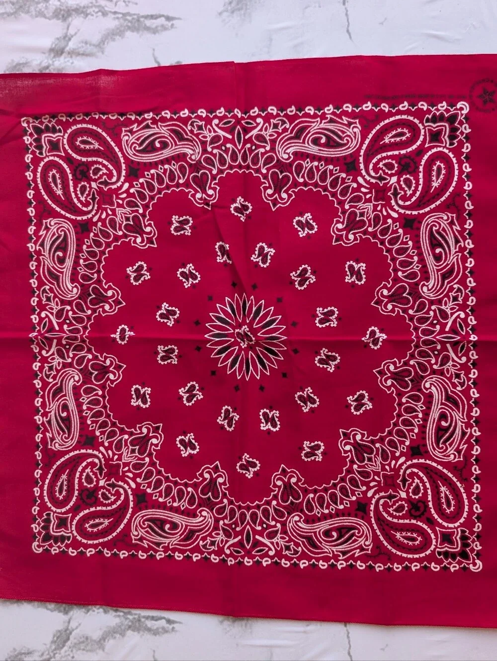 Vintage Have-A-Hank Red Cotton Made in USA Handkerchief Bandana